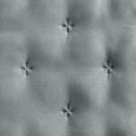 Narzuta z mikrofibry 200x220 LIBI 3 srebrna pikowana w delikatny wzór z falbaną - 2