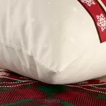 Pościel świąteczna 140x200 AUSTIN czerwono zielona wzór kraty z bawełny renforce - 5