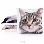 Poszewka welwetowa 45x45 ANIMAL 71 zdobiona nadrukiem kota - 3
