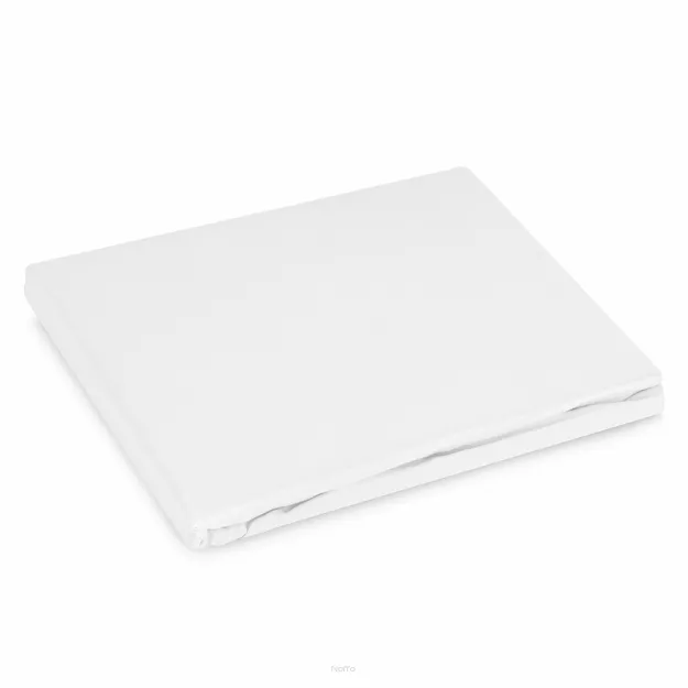 Prześcieradło z bawełny renforce z gumką 180x200 białe BASIC