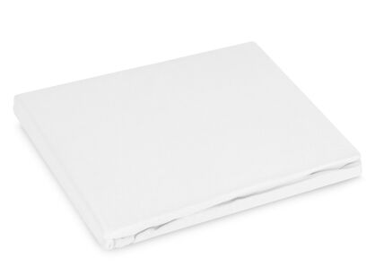Prześcieradło z bawełny renforce z gumką 180x200 białe BASIC