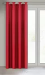 Zasłona na przelotkach 140x250 RITA jednokolorowa czerwona z miękkiej tkaniny - 8
