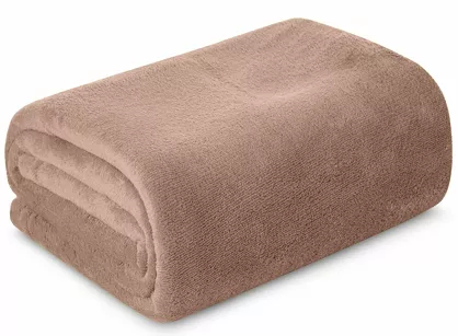 Koc jednokolorowy 150x200 SIMPLE 1 mocha wyjątkowo miękki