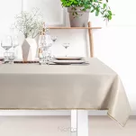 Bieżnik 40x180 LACE kremowy wykończony szampańską koronką - 5