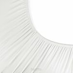 Prześcieradło z bawełny jersey 4 z elastanem z gumką kremowe 90x200 - 4