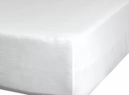 Prześcieradło z bawełny jersey 4 z elastanem z gumką kremowe 90x200