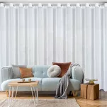 Firana na przelotkach 350x270 ARLETA biała z szyfonu z delikatnym połyskiem - 9