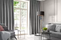 Zasłona na taśmie 135x300 ROSA welwetowa stalowa Design 91 - 13