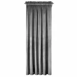 Zasłona gotowa na taśmie 135x300 ROSA welwetowa stalowa Design 91 - 9