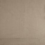 Obrus welwetowy 140x220 MELINDA beżowy wykończony mankietem - 4