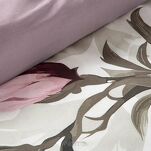 Pościel bawełniana 140x200 PEONY biała wrzosowa z wzorem piwonii z kolekcji Classic Family - 3