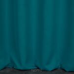 Zasłona na taśmie 135x270 LOGAN zaciemniająca morska jednokolorowa z półmatowej tkaniny - 5