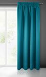 Zasłona na taśmie 135x270 LOGAN zaciemniająca morska jednokolorowa z półmatowej tkaniny - 8