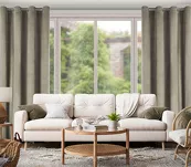 Zasłona gotowa na przelotkach 140x250 ROSA welwetowa brązowa Design 91 - 7