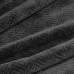 Koc 150x200 CINDY 5 czarny puszysty w jodełkę Design 91 - 2