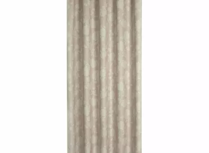 Zasłona na taras 155x220 GARDEN 15 pudrowa na szelkach zapinanymi na rzepy wodoodporna z motywem roślinnym