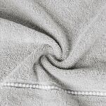 Ręcznik 70x140 MARI stalowy z welurową bordiurą w pasy 500 g/m2 - 3