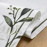 Obrus bawełniany 140x300 NATU 4 biały z nadrukowanym wzorem kwiatowym - 4