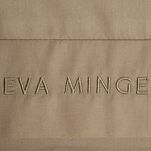 Pościel z makosatyny 140x200 ELEGANT 1E Eva Minge jasny brąz z ozdobną kantą i haftem - 3