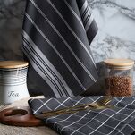 Komplet ścierek kuchennych 2x50x70 RUBI stalowe w pasy z bawełny - 4