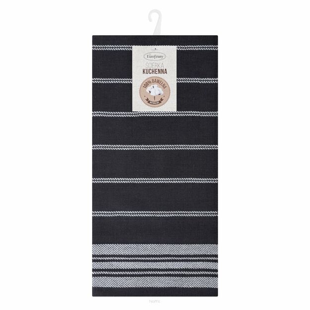 Komplet ścierek kuchennych 2x50x70 RUBI stalowe w pasy z bawełny