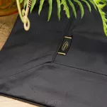Obrus welwetowy 145x180 VELVET czarny wykończony mankietem - 5