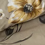 Pościel bawełniana 220x200 EMY ciemny beż z wzorem polnych kwiatów z kolekcji Classic - 3