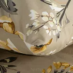 Pościel bawełniana 220x200 EMY ciemny beż z wzorem polnych kwiatów z kolekcji Classic - 2