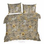 Pościel bawełniana 220x200 EMY ciemny beż z wzorem polnych kwiatów z kolekcji Classic - 6