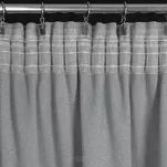 Zasłona na taśmie 130x300 CARLO zaciemniająca typu blackout srebrna z tkaniny strukturalnej - 11