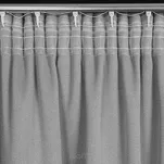 Zasłona na taśmie 130x300 CARLO zaciemniająca typu blackout srebrna z tkaniny strukturalnej - 12