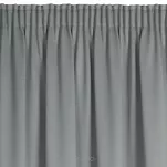 Zasłona gotowa na taśmie 130x300 CARLO zaciemniająca typu blackout srebrna z tkaniny strukturalnej - 15
