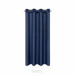 Zasłona na przelotkach 140x175 RITA jednokolorowa granatowa z miękkiej tkaniny - 8