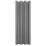 Zasłona na przelotkach 140x250 SELINA zaciemniająca stalowa z błyszczącą nicią - 6