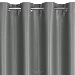 Zasłona na przelotkach 140x250 SELINA zaciemniająca stalowa z błyszczącą nicią - 4
