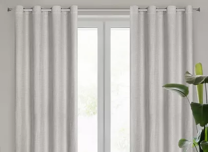 Zasłona na przelotkach 140x250 MADISON srebrna w stylu eko