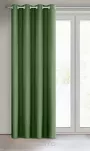 Zasłona gotowa na przelotkach 140x250 RITA jednokolorowa ciemna zieleń z miękkiej tkaniny - 9