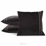 Poszewka welwetowa 45x45 VELVET 31B kremowa z przeszywaną dekoracyjną pasmanterią - 3