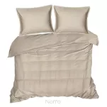 Pościel satynowa 160x200 RETRO 5 beżowa z delikatną koronką z kolekcji Premium - 4