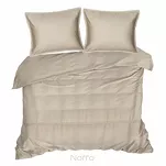 Pościel satynowa 160x200 RETRO 5 beżowa z delikatną koronką z kolekcji Premium - 3