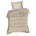 Pościel satynowa 160x200 RETRO 5 beżowa z delikatną koronką z kolekcji Premium - 4