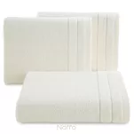 Ręcznik bawełniany 30x50 DAMLA kremowy gładki z subtelną bordiurą - 4