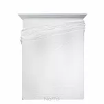 Koc 200x220 WARKOCZ biały z ozdobnym plecionym warkoczem Design 91 - 6