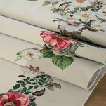 Obrus gobelinowy 140x180 4039 naturalny z nadrukiem kwiatowym - 3