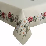 Obrus gobelinowy 140x180 4039 naturalny z nadrukiem kwiatowym - 5