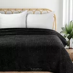 Koc 150x200 BLINK czarny puszysty z błyszczącą srebrną nicią Design 91 - 6