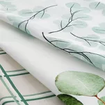 Komplet ścierek kuchennych 3x50x75 CLOVER zielone w różne wzory z bawełny - 3