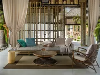 Zasłona gotowa na przelotkach 140x250 RITA jednokolorowa cappuccino z miękkiej tkaniny - 10