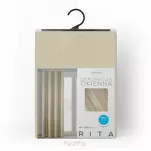 Zasłona gotowa na przelotkach 140x250 RITA jednokolorowa cappuccino z miękkiej tkaniny - 8