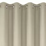 Zasłona gotowa na przelotkach 140x250 RITA jednokolorowa cappuccino z miękkiej tkaniny - 6